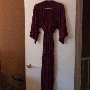 Maxi dress/wine colored